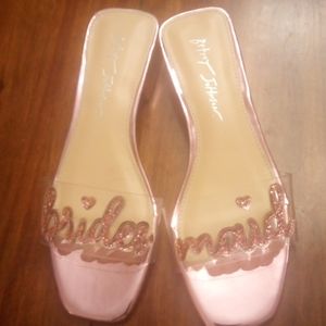Betsey Johnson bridesmaid sandals size 7.5